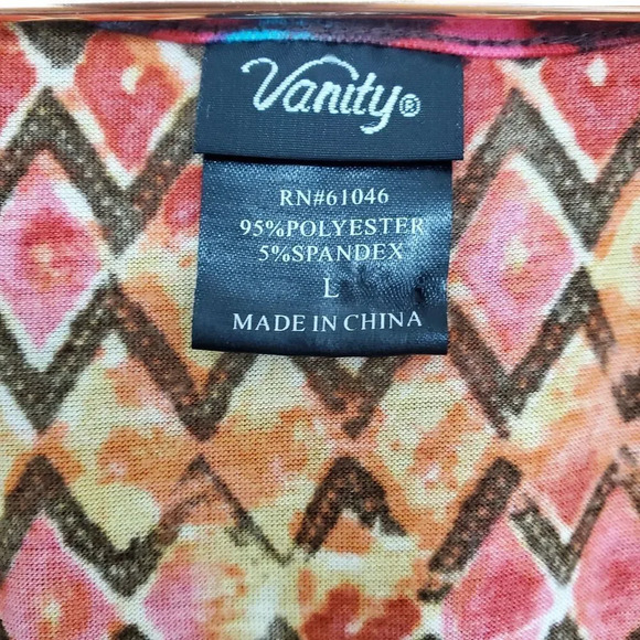 VANITY | Colorful Flounce Sleeveless Empire Large - Picture 3 of 5